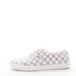 VANS Low Pro Checkerboard Embroidered Gray /Silver Women’s 9 / Men’s 7.5 Shoes